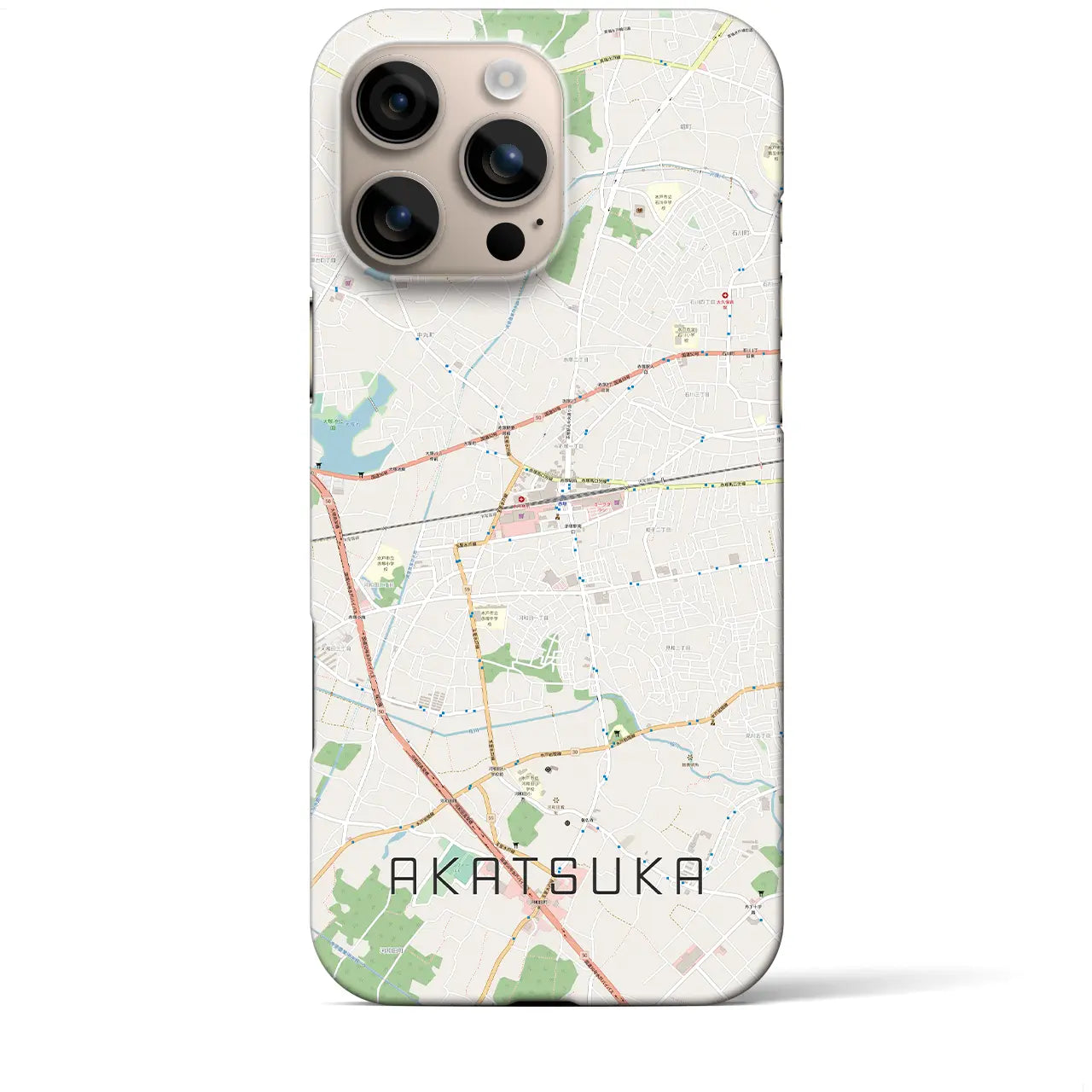 【赤塚(茨城県)】地図柄iPhoneケース(バックカバータイプ)