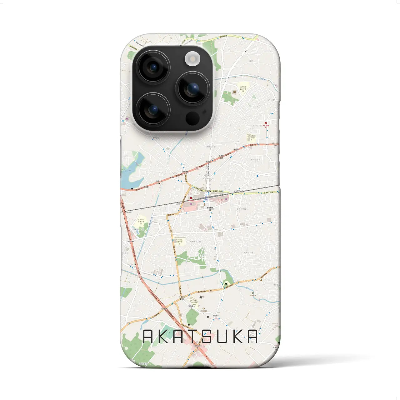 【赤塚(茨城県)】地図柄iPhoneケース(バックカバータイプ)
