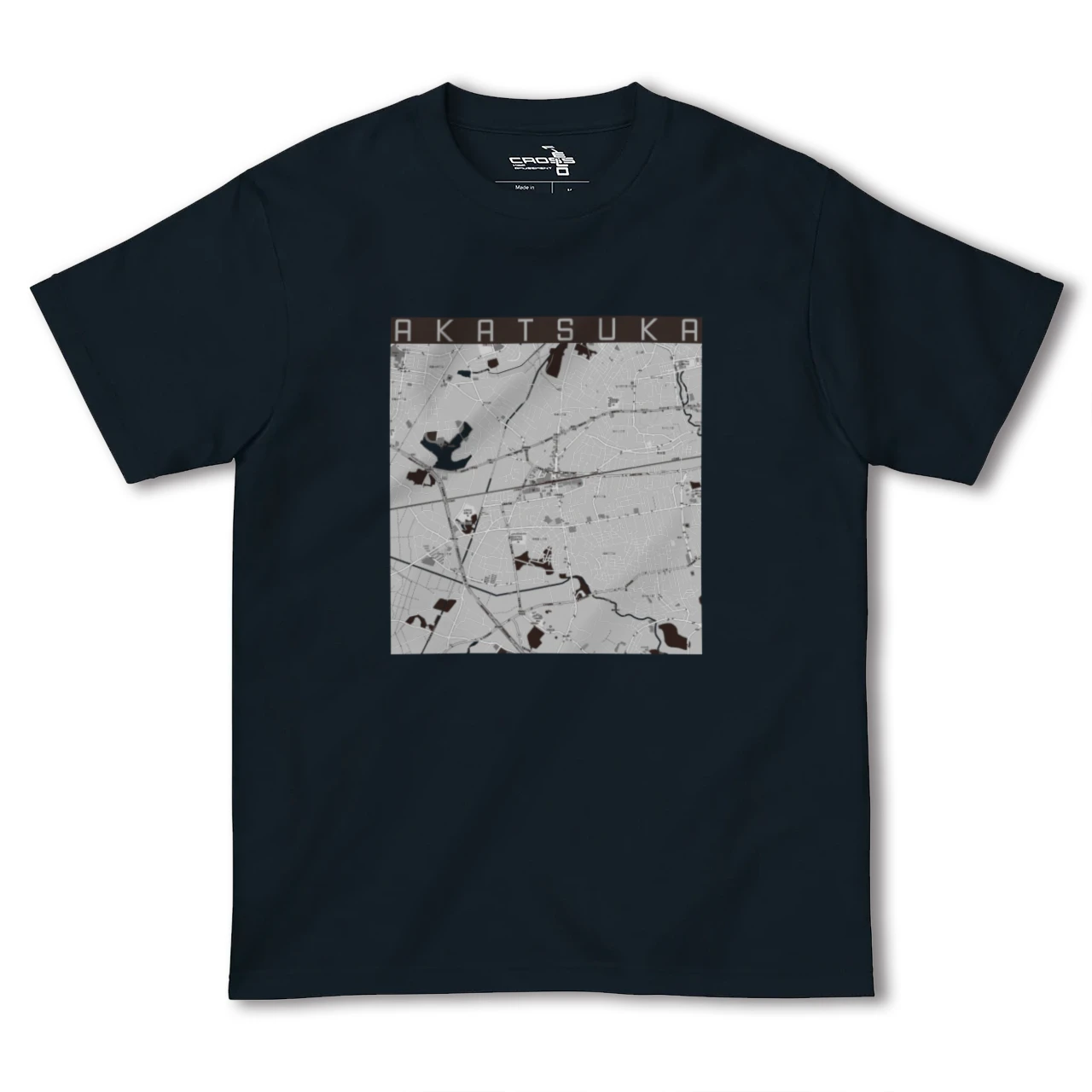 【赤塚(茨城県)】地図柄ヘビーウェイトTシャツ