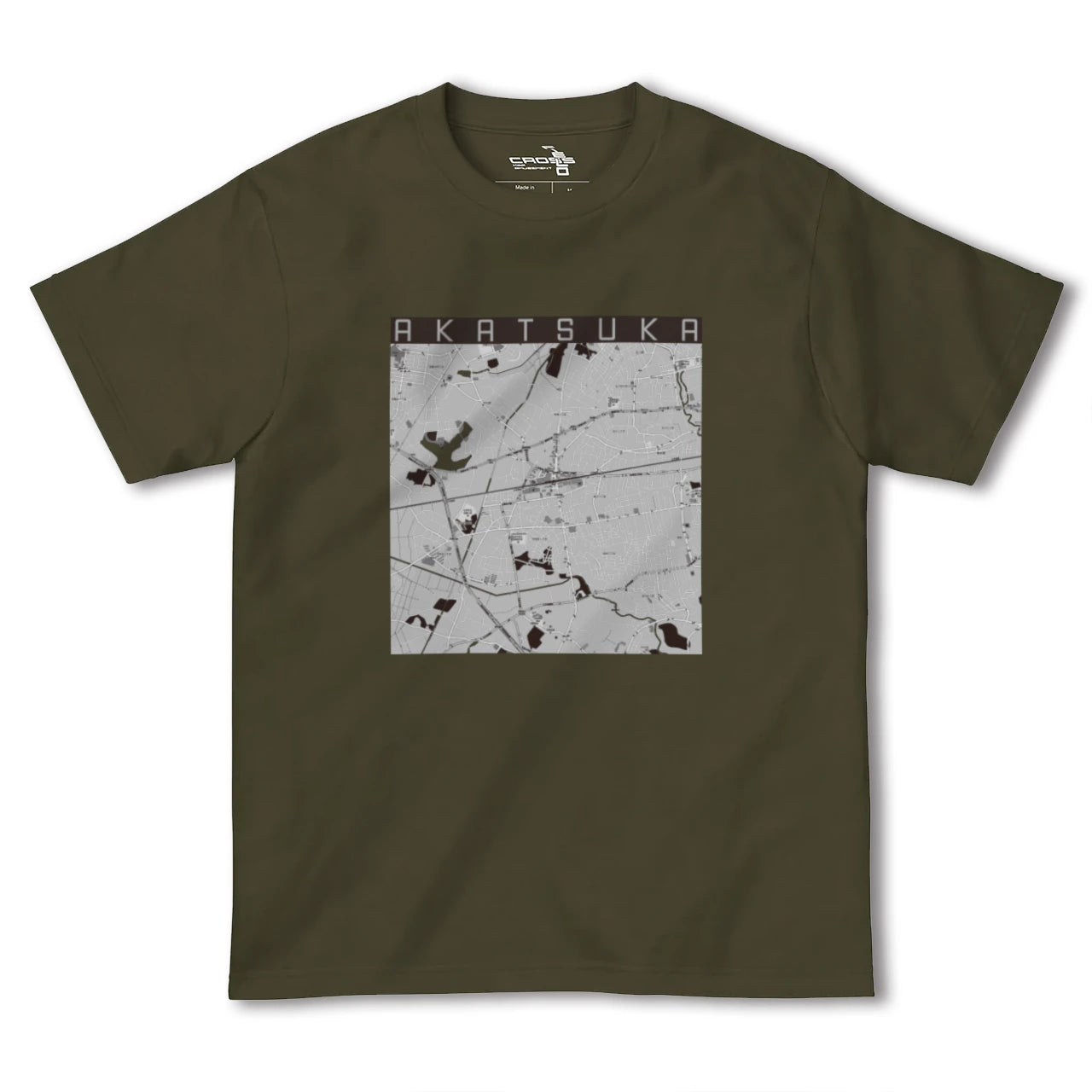 【赤塚(茨城県)】地図柄ヘビーウェイトTシャツ