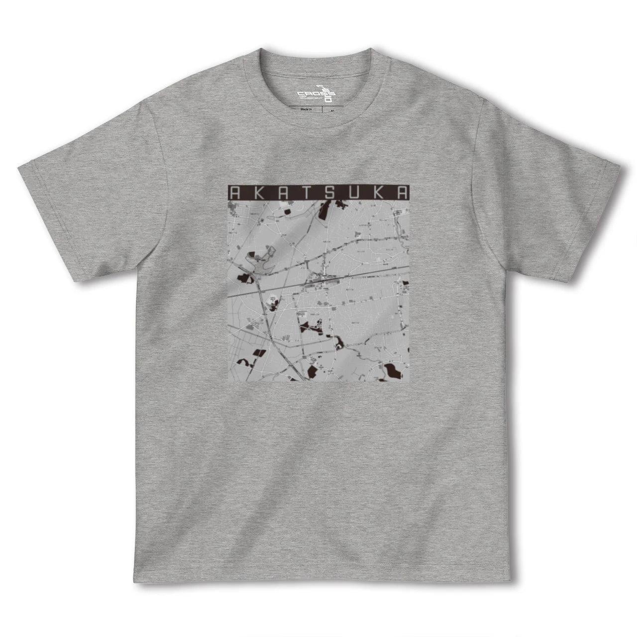 【赤塚(茨城県)】地図柄ヘビーウェイトTシャツ
