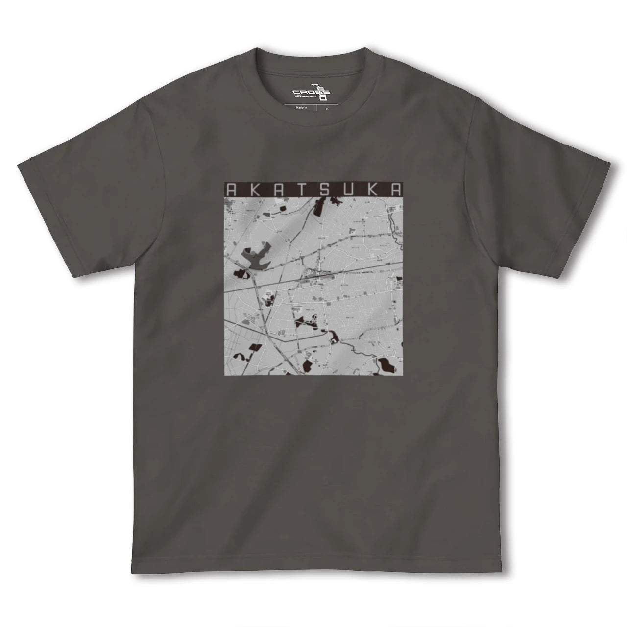 【赤塚(茨城県)】地図柄ヘビーウェイトTシャツ