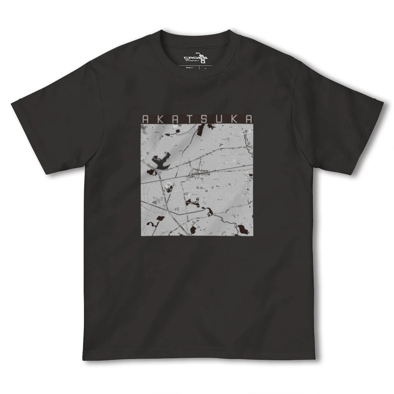 【赤塚(茨城県)】地図柄ヘビーウェイトTシャツ