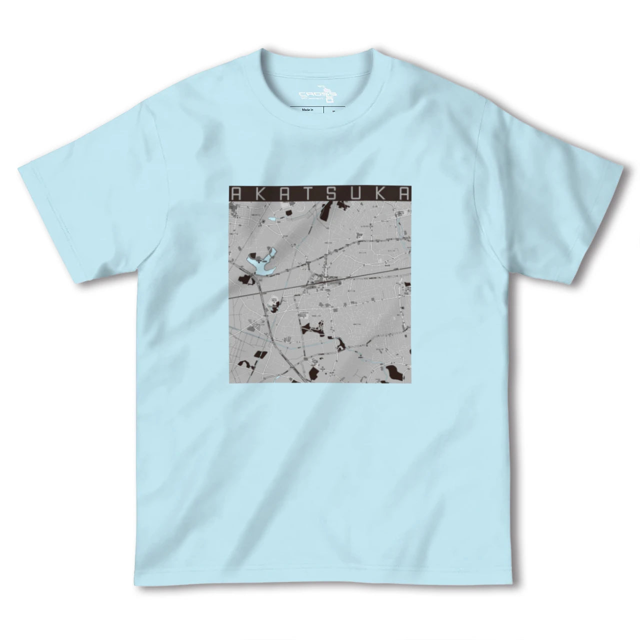 【赤塚(茨城県)】地図柄ヘビーウェイトTシャツ
