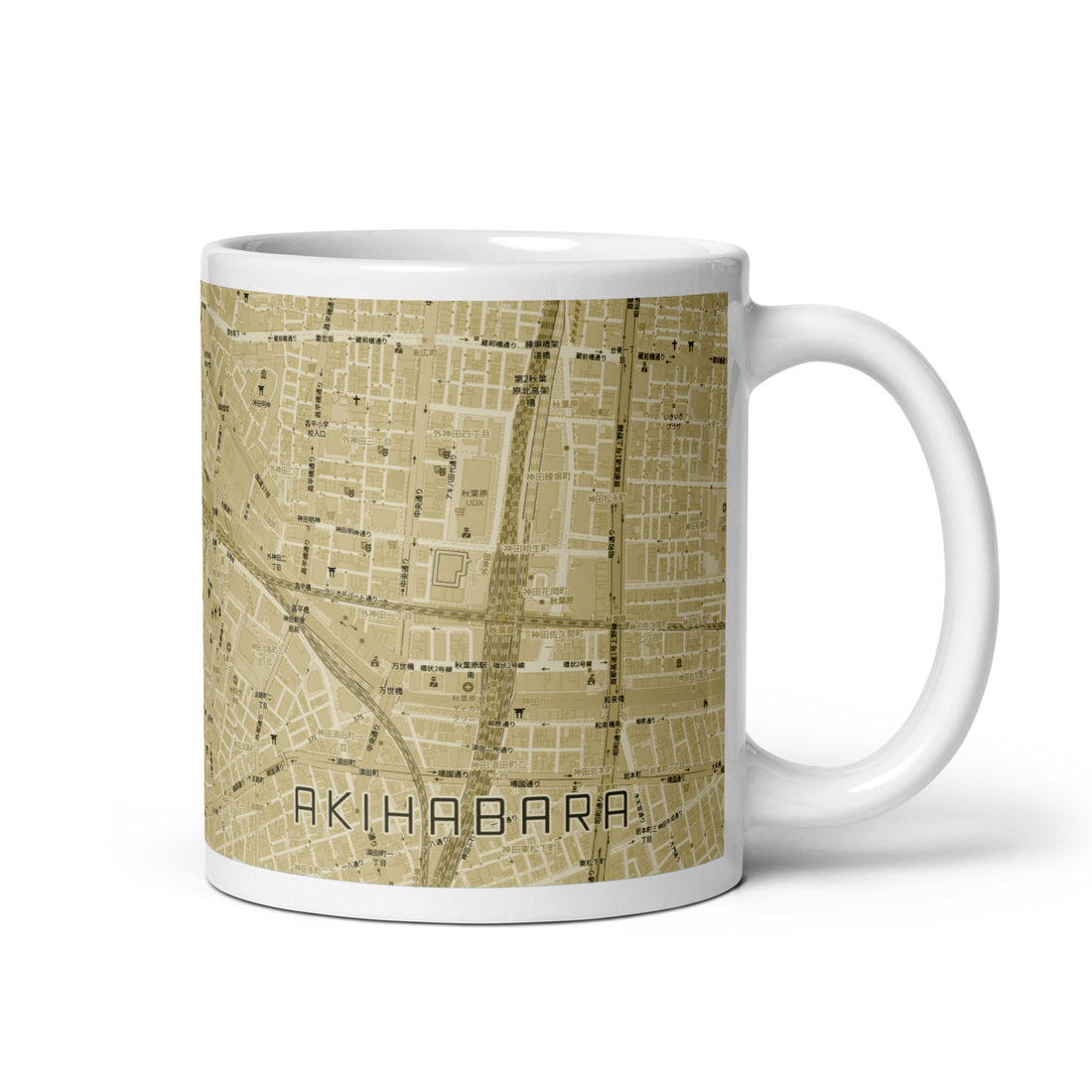 【秋葉原カラー】地図柄11オンスマグ