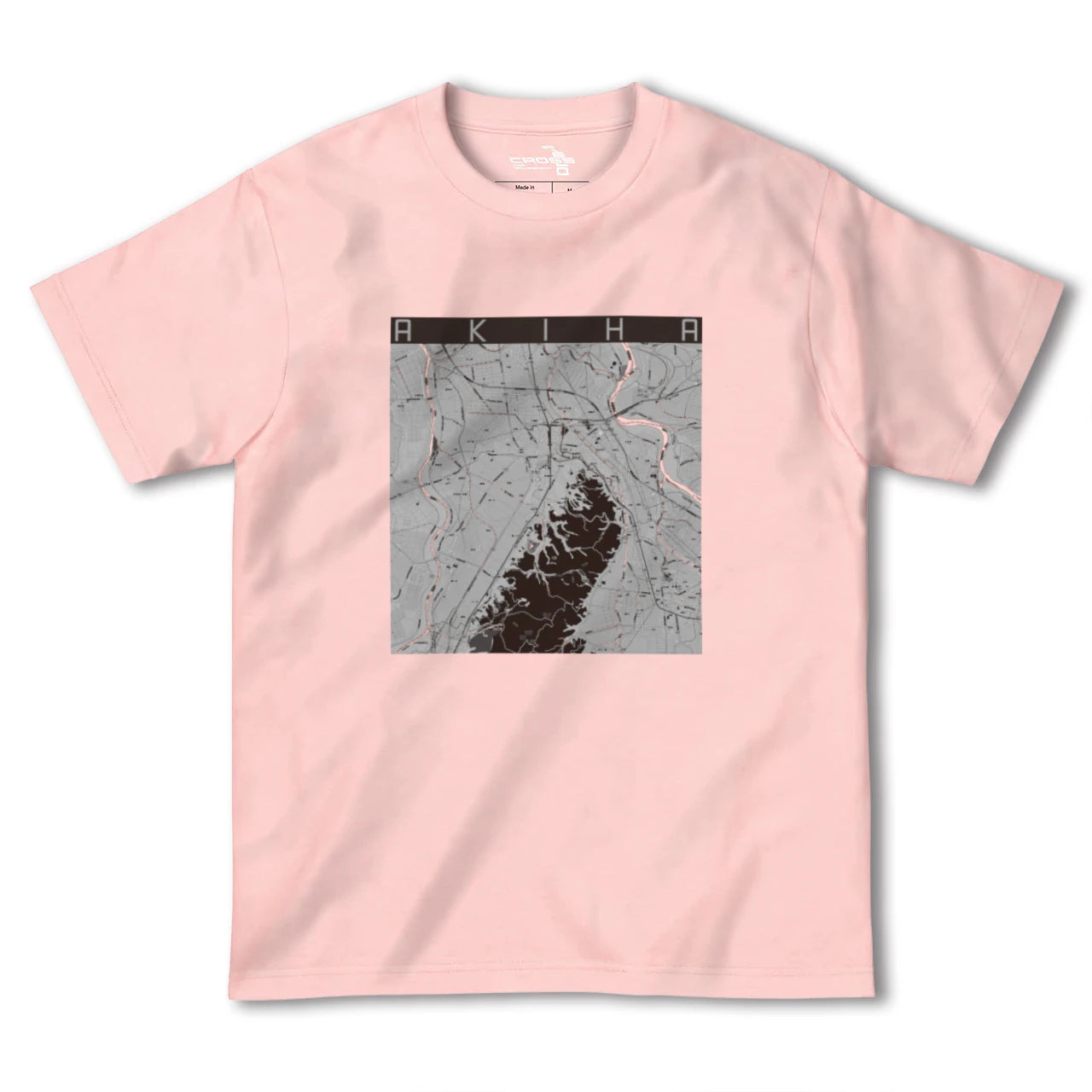 【秋葉(新潟県)】地図柄ヘビーウェイトTシャツ