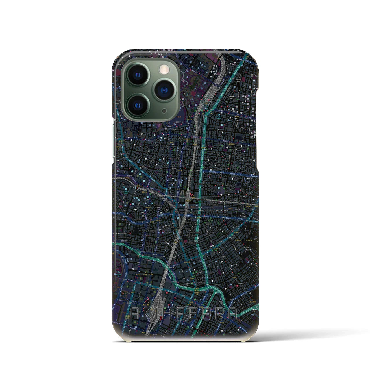 【秋葉原(東京都)】地図柄iPhoneケース(バックカバータイプ)