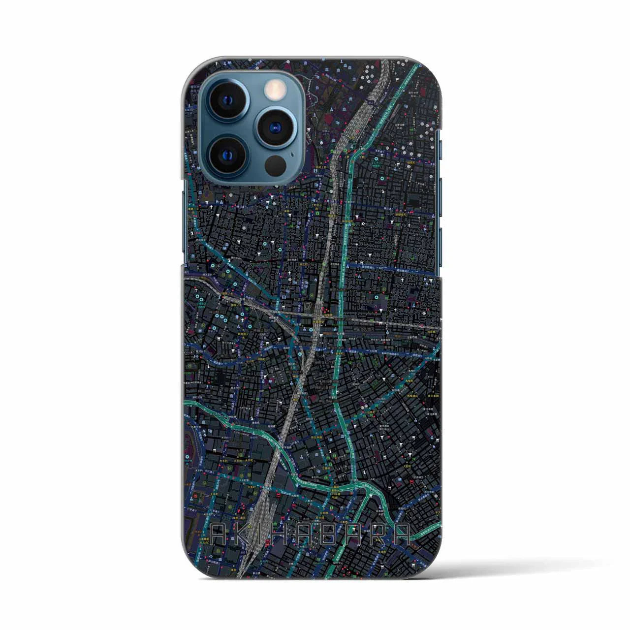 【秋葉原(東京都)】地図柄iPhoneケース(バックカバータイプ)
