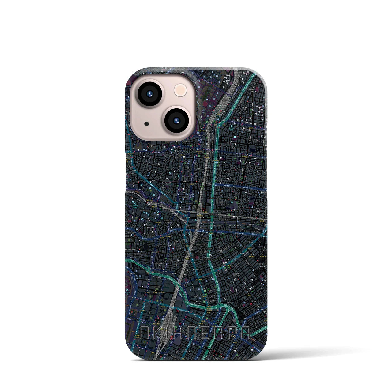 【秋葉原(東京都)】地図柄iPhoneケース(バックカバータイプ)