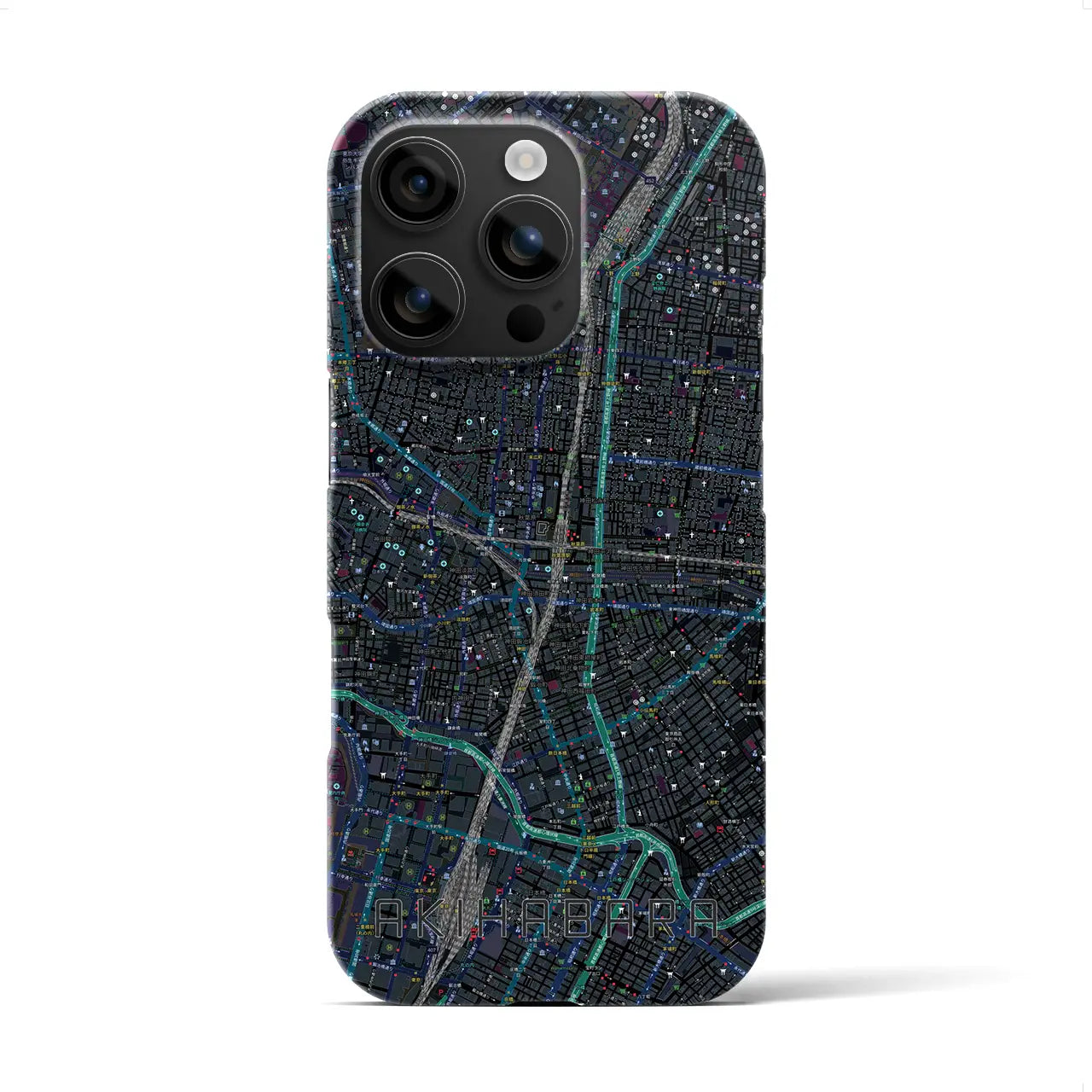 【秋葉原(東京都)】地図柄iPhoneケース(バックカバータイプ)