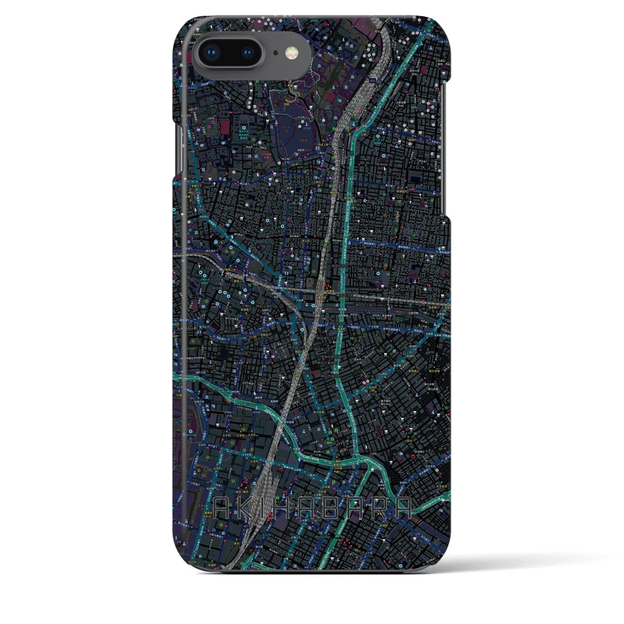 【秋葉原(東京都)】地図柄iPhoneケース(バックカバータイプ)