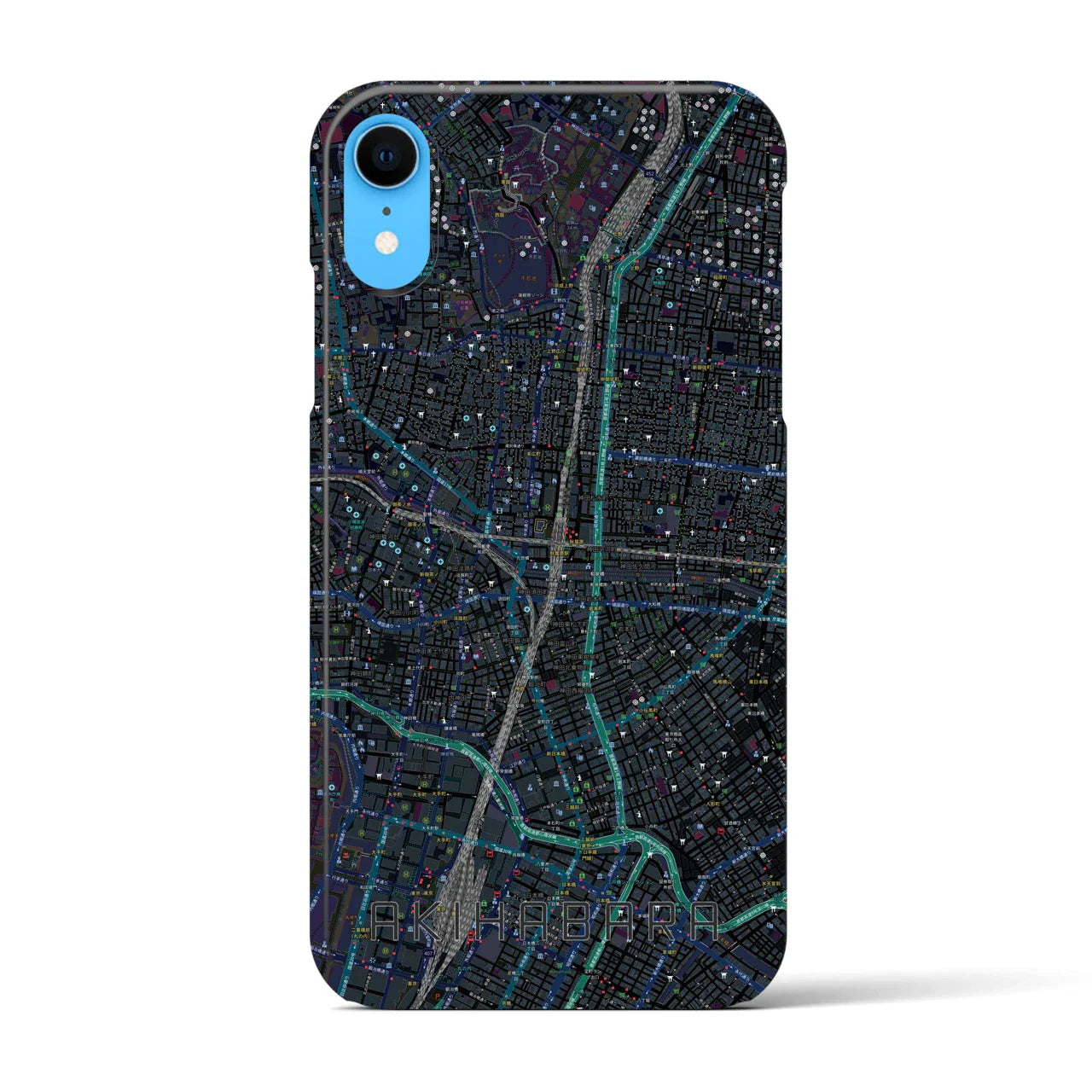 【秋葉原(東京都)】地図柄iPhoneケース(バックカバータイプ)