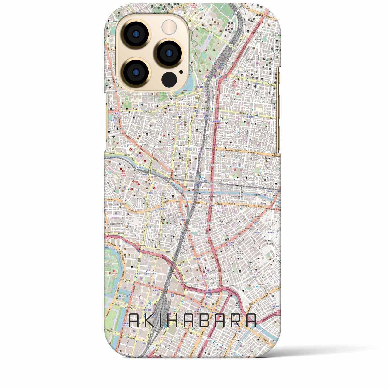 【秋葉原(東京都)】地図柄iPhoneケース(バックカバータイプ)