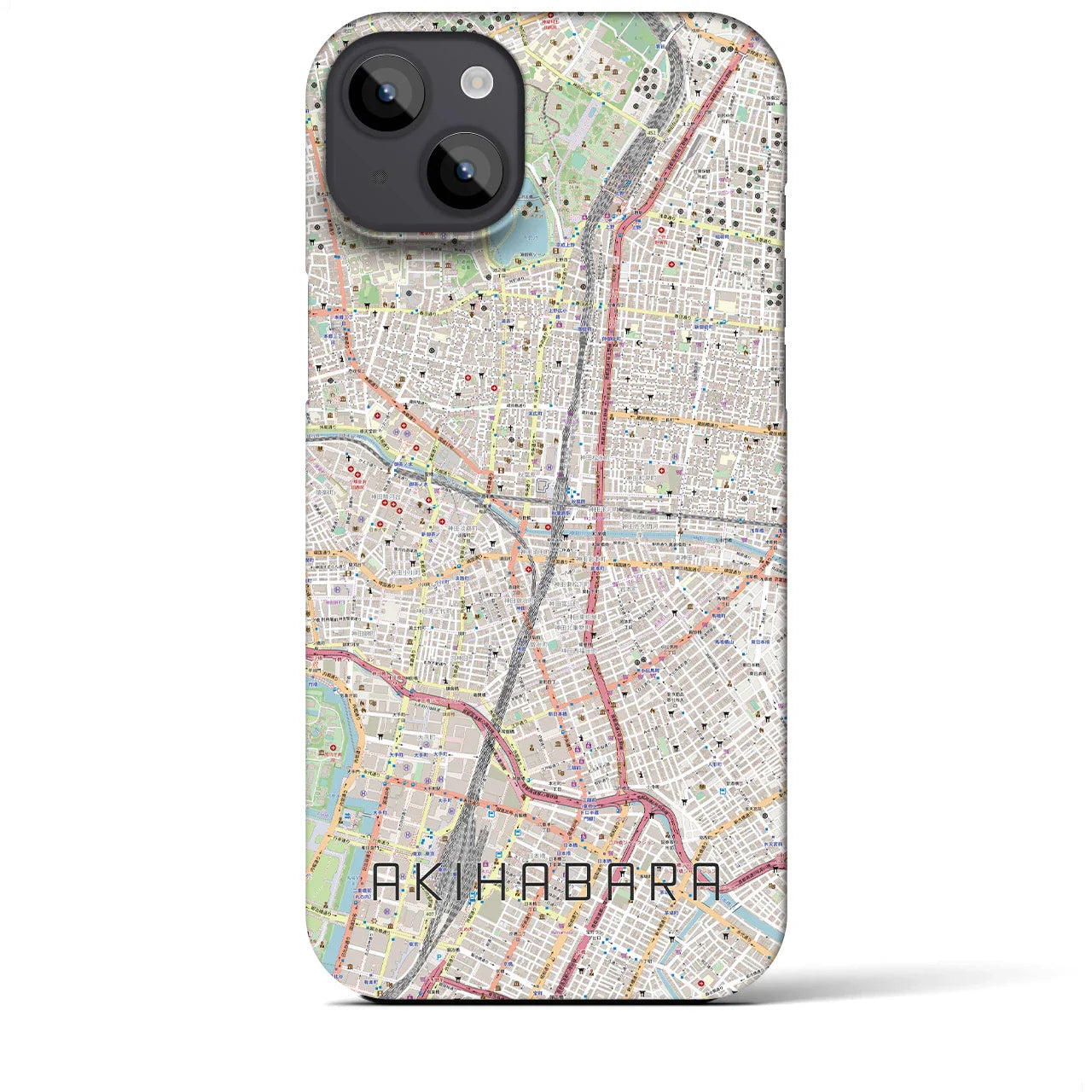【秋葉原(東京都)】地図柄iPhoneケース(バックカバータイプ)