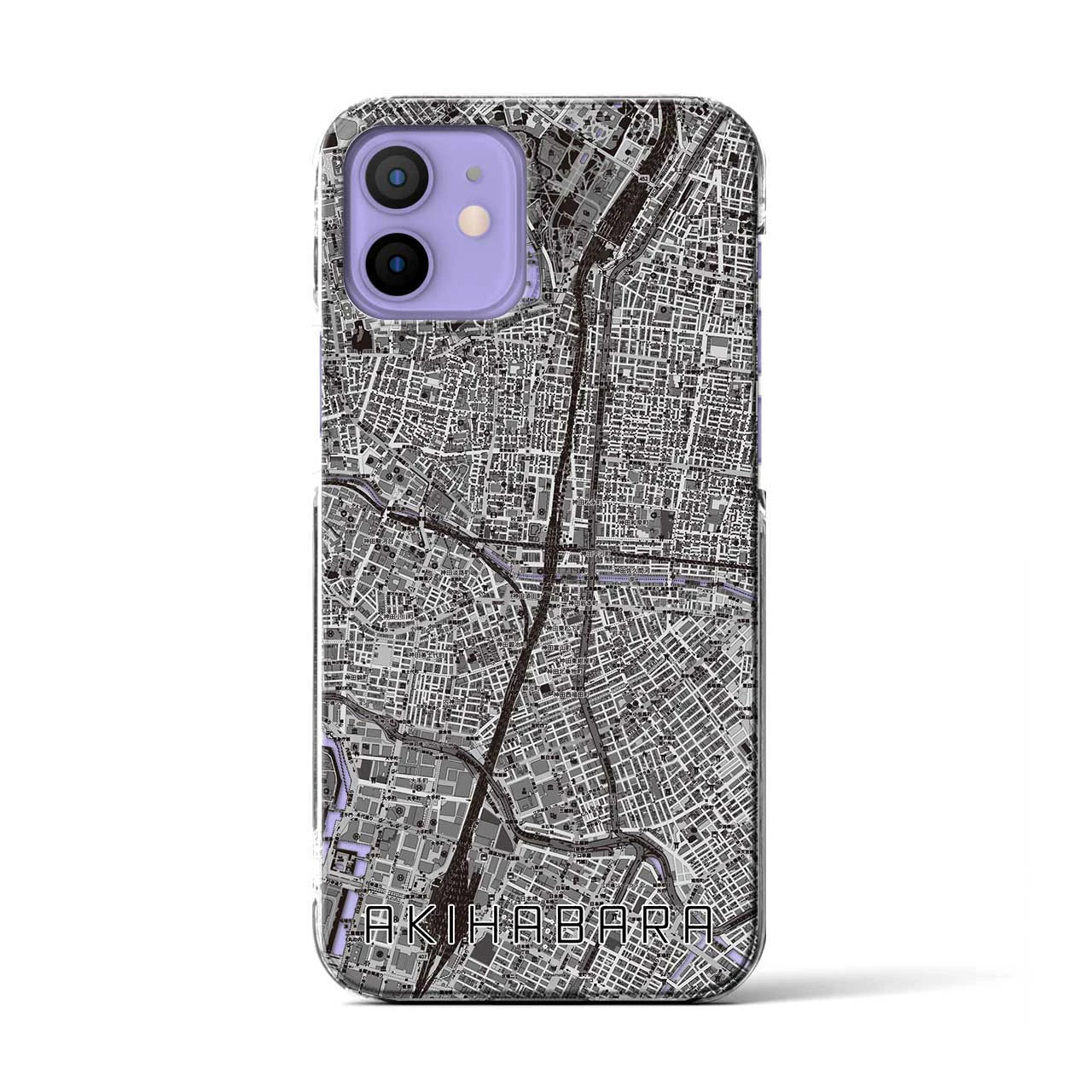 【秋葉原(東京都)】地図柄iPhoneケース(クリアタイプ)