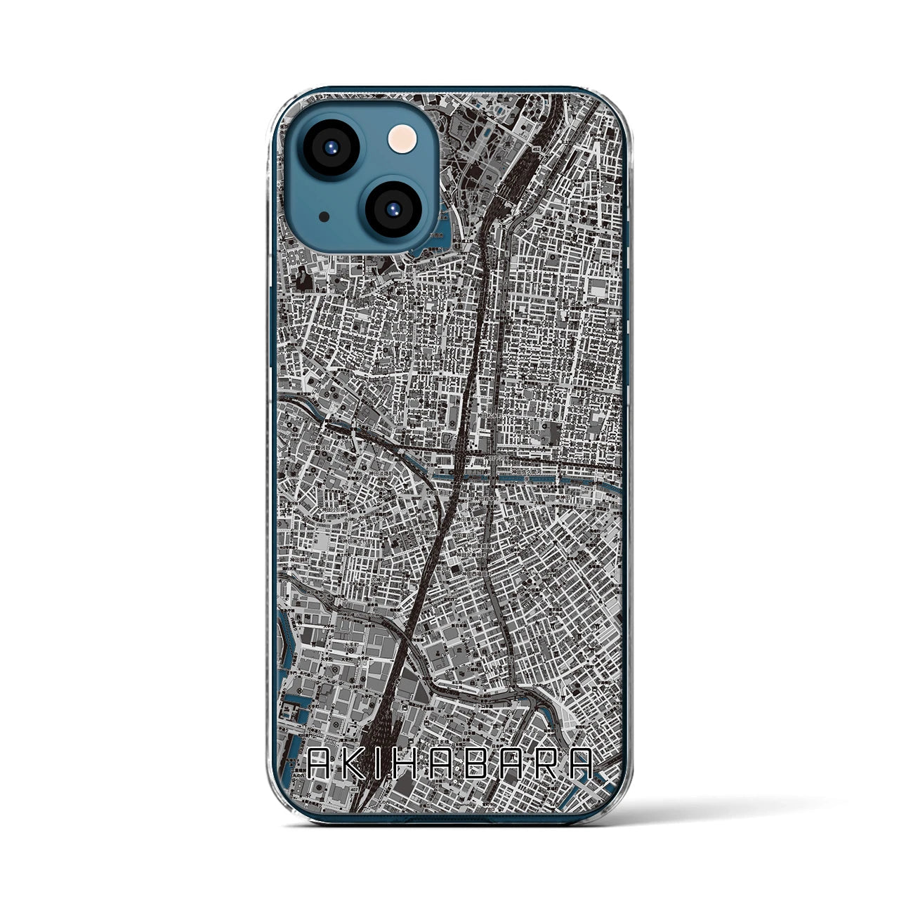 【秋葉原(東京都)】地図柄iPhoneケース(クリアタイプ)