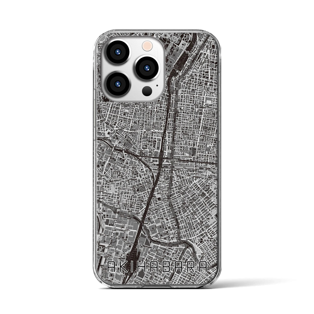 【秋葉原(東京都)】地図柄iPhoneケース(クリアタイプ)