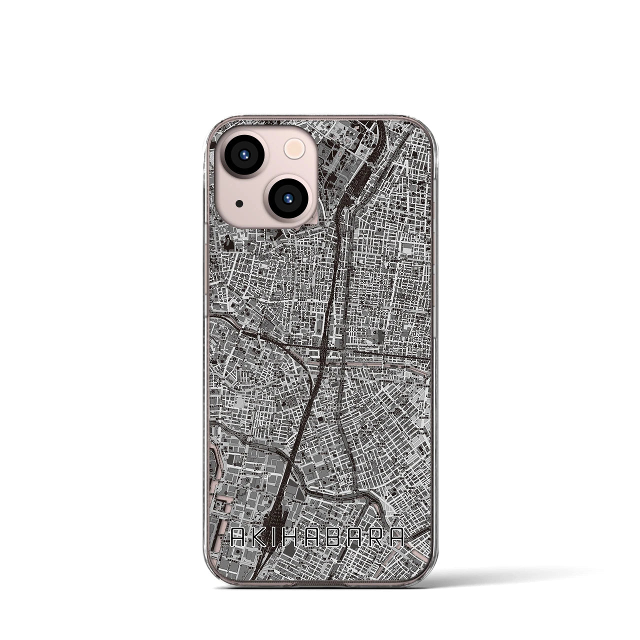 【秋葉原(東京都)】地図柄iPhoneケース(クリアタイプ)