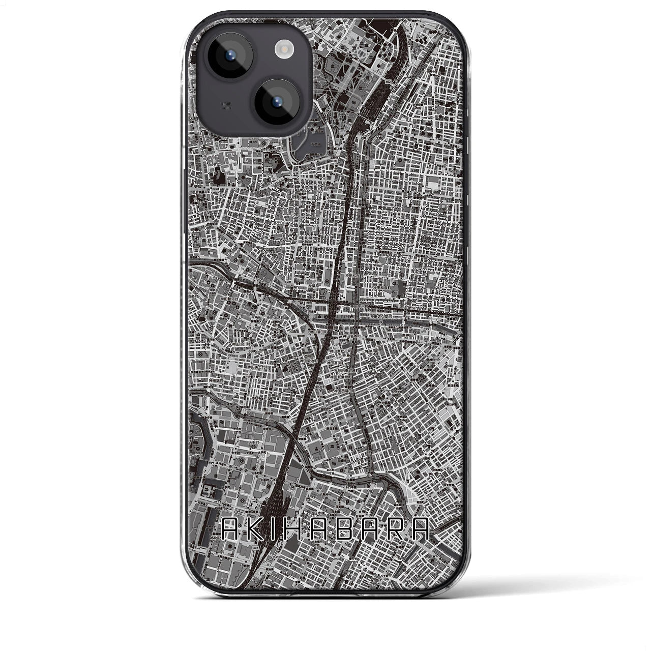 【秋葉原(東京都)】地図柄iPhoneケース(クリアタイプ)