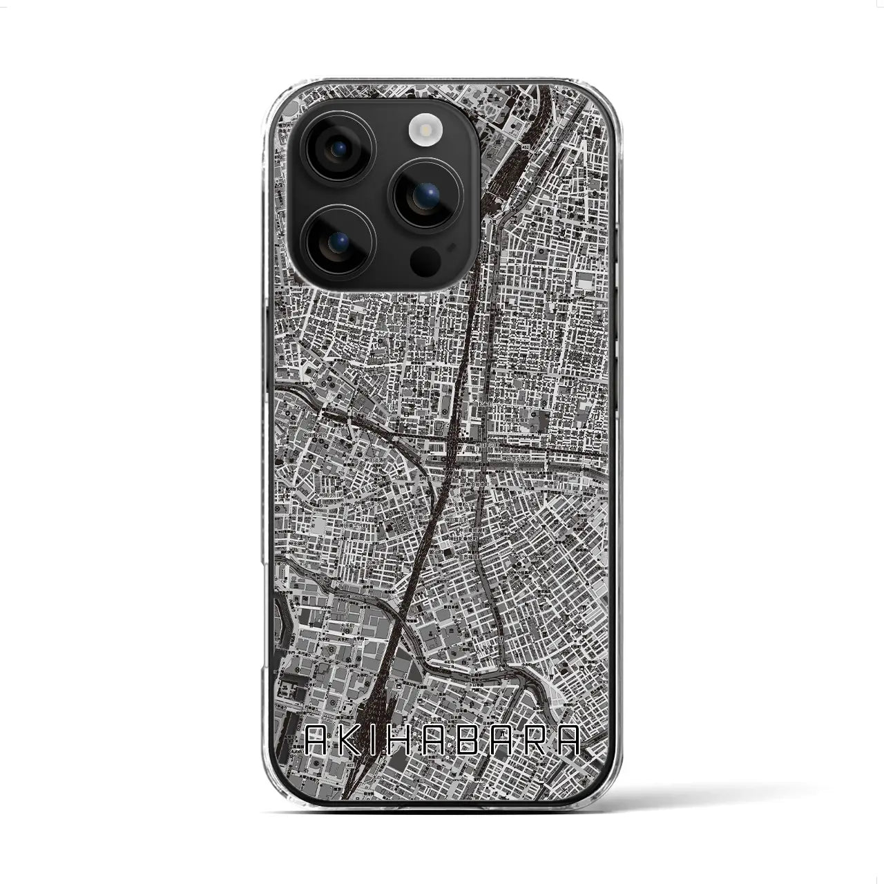 【秋葉原(東京都)】地図柄iPhoneケース(クリアタイプ)