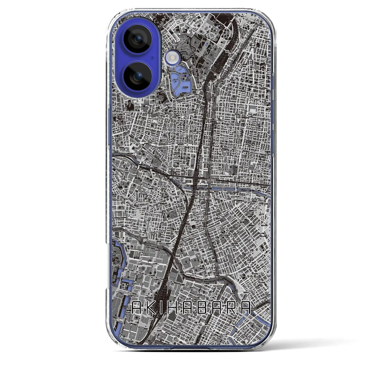 【秋葉原(東京都)】地図柄iPhoneケース(クリアタイプ)