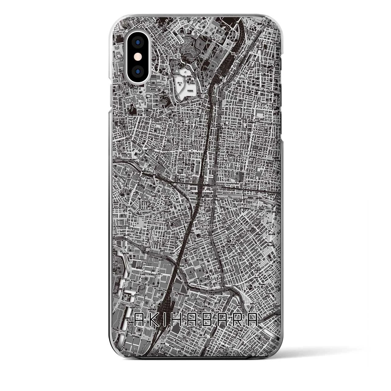 【秋葉原(東京都)】地図柄iPhoneケース(クリアタイプ)