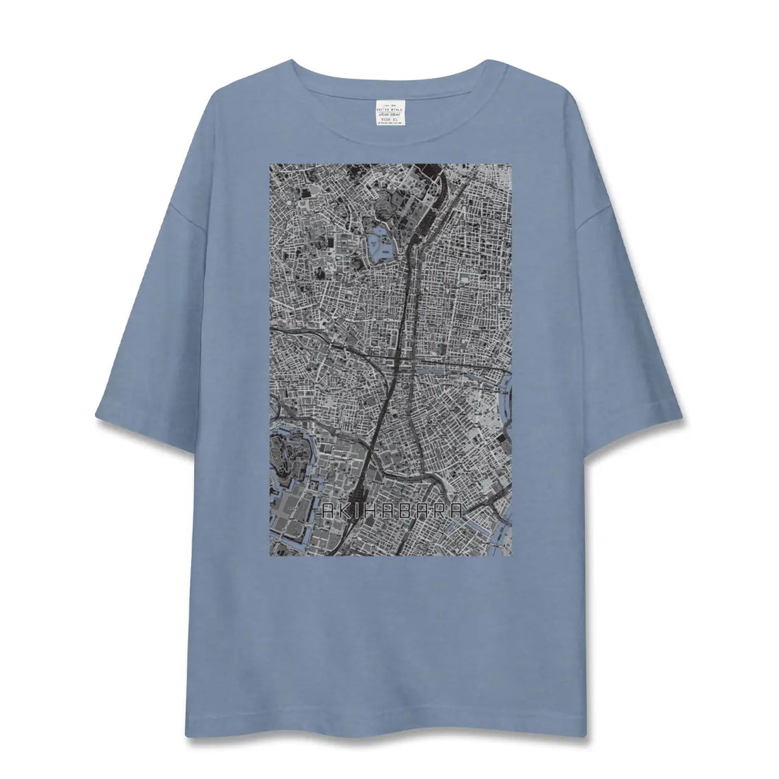 【秋葉原(東京都)】地図柄ビッグシルエットTシャツ