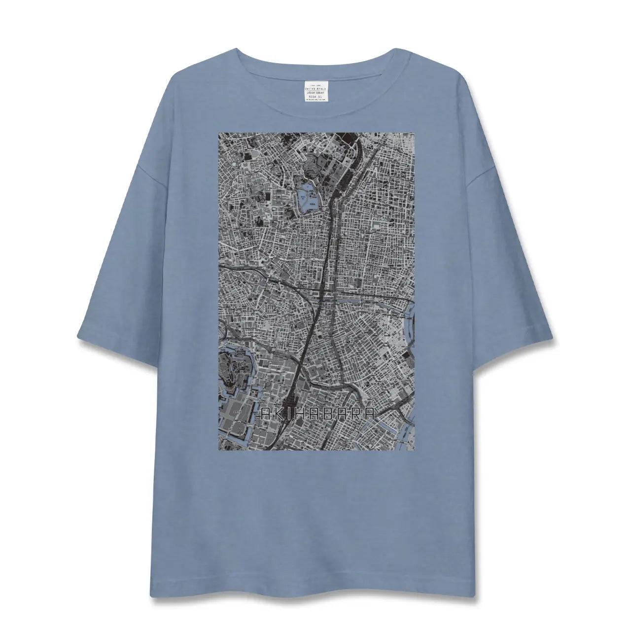 【秋葉原(東京都)】地図柄ビッグシルエットTシャツ