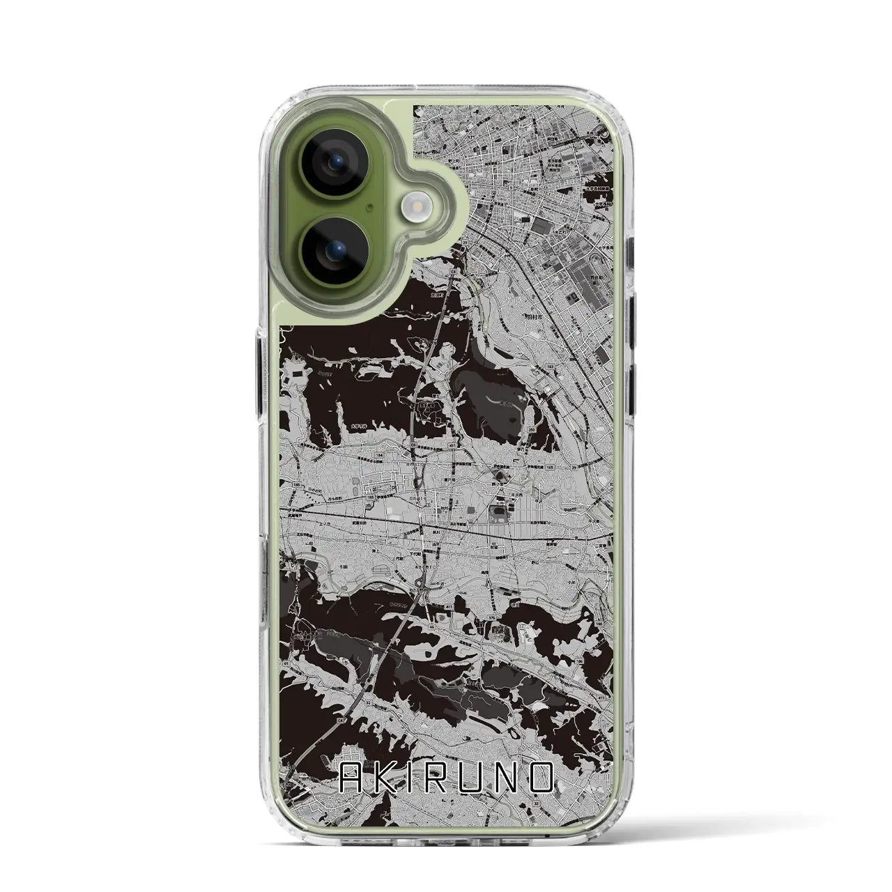 【あきる野(東京都)】地図柄iPhoneケース(MagSafeタイプ)