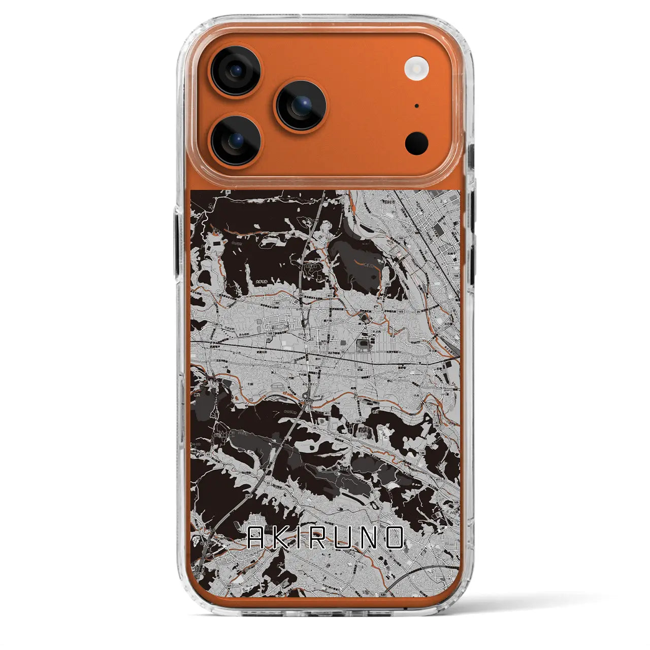 【あきる野(東京都)】地図柄iPhoneケース(MagSafeタイプ)