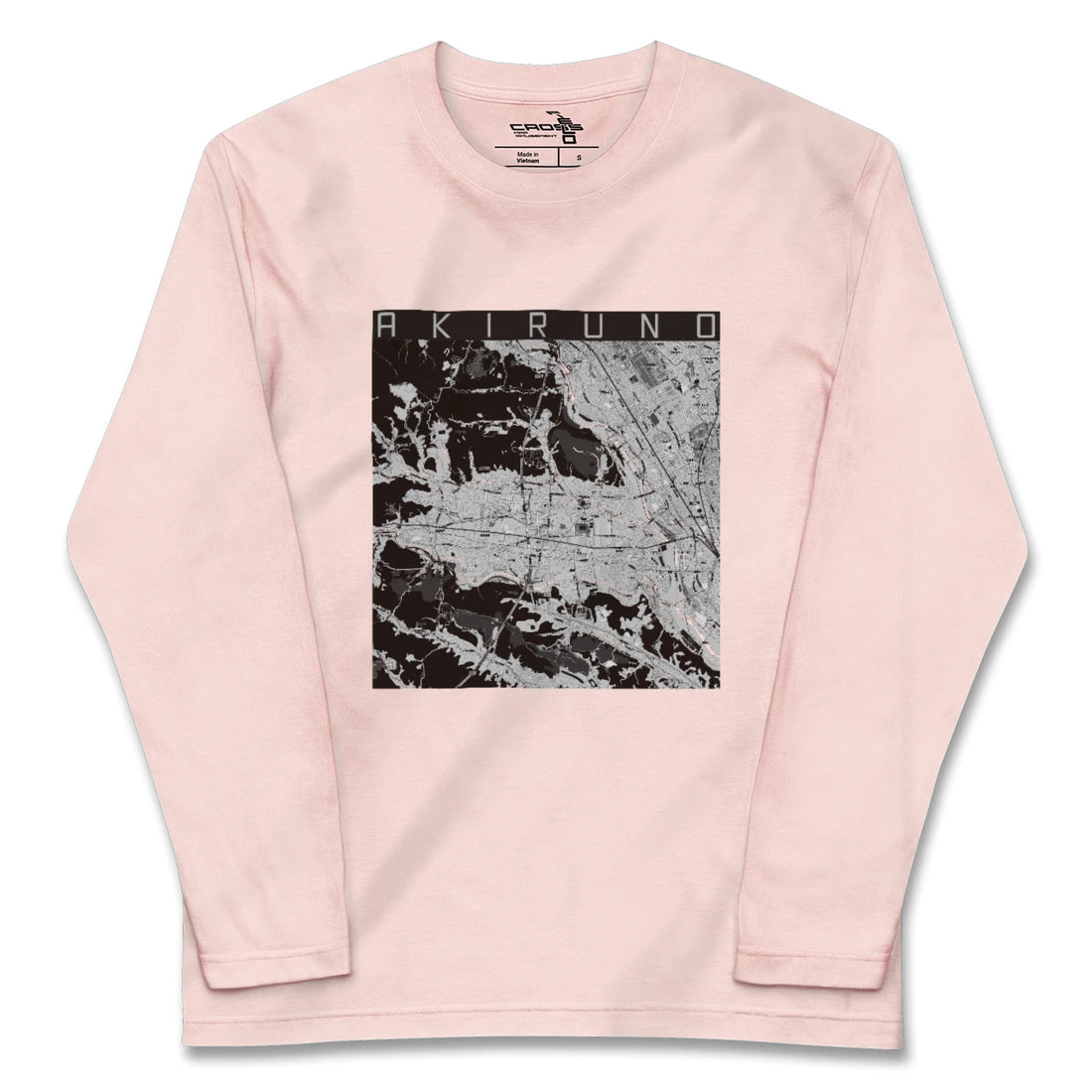 【あきる野(東京都)】地図柄ロングスリーブTシャツ
