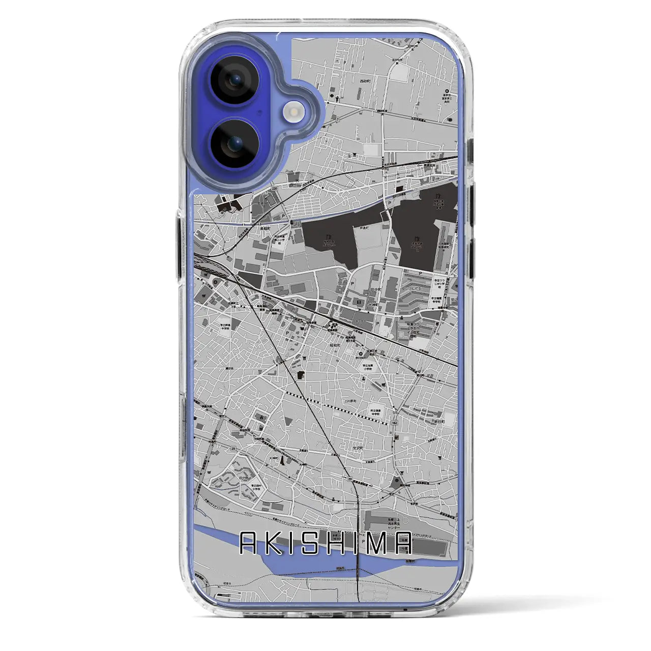 【昭島(東京都)】地図柄iPhoneケース(MagSafeタイプ)