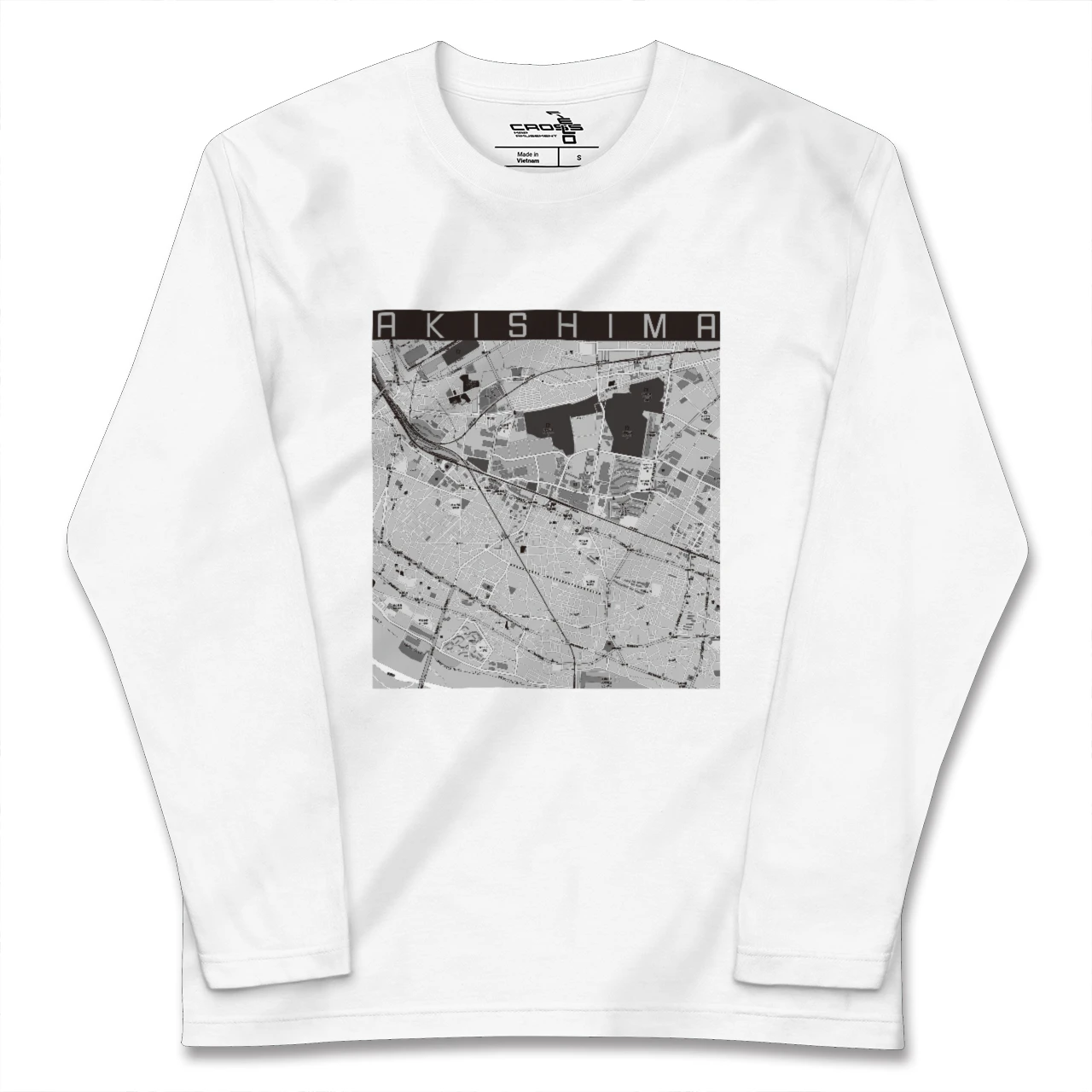 【昭島(東京都)】地図柄ロングスリーブTシャツ