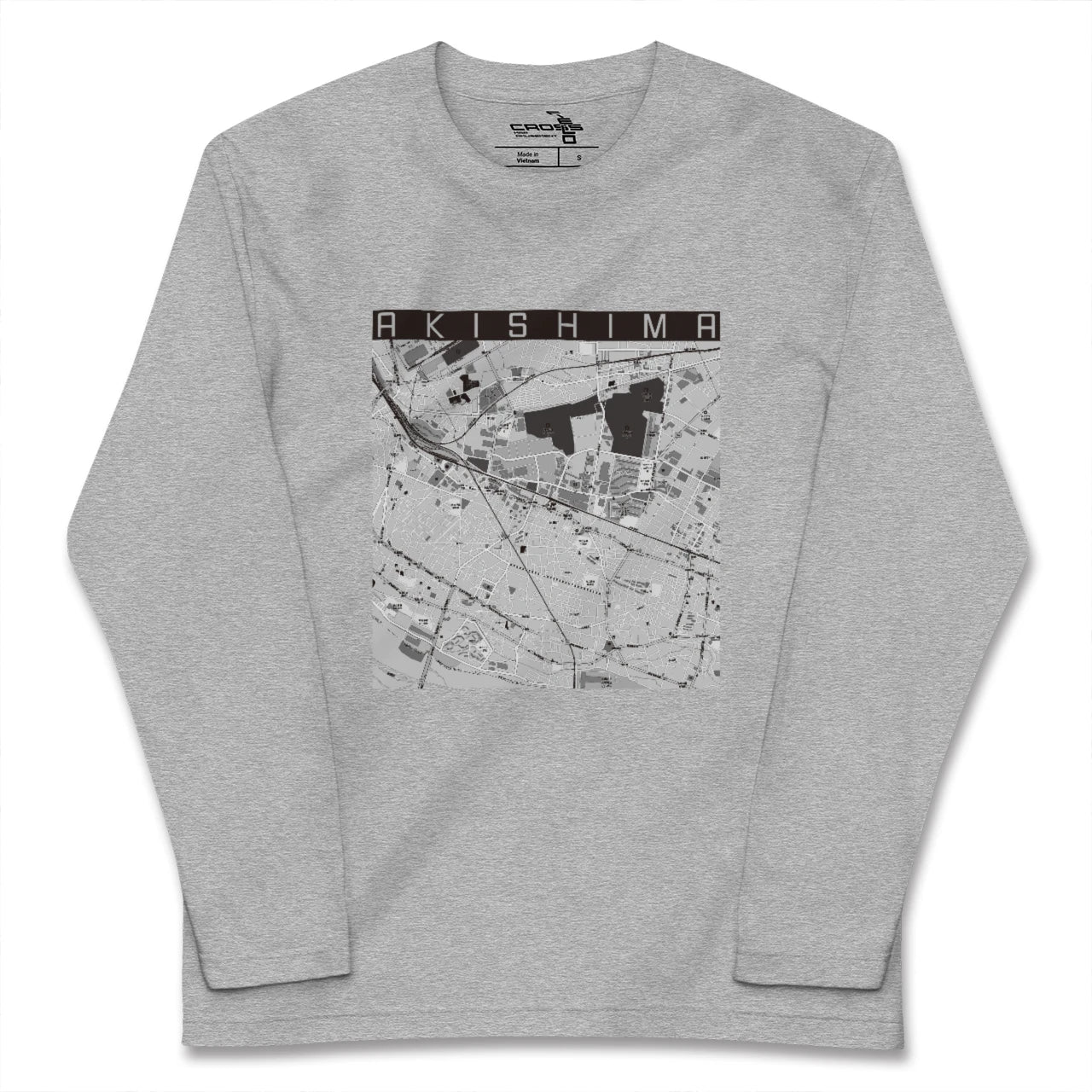 【昭島(東京都)】地図柄ロングスリーブTシャツ