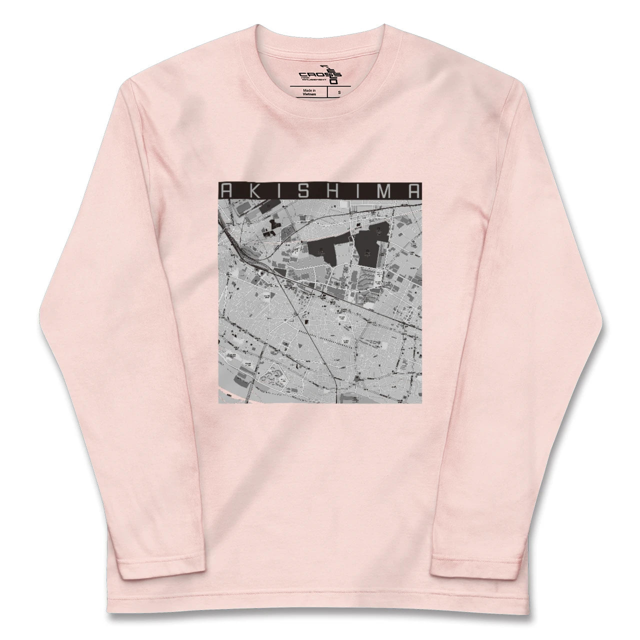 【昭島(東京都)】地図柄ロングスリーブTシャツ