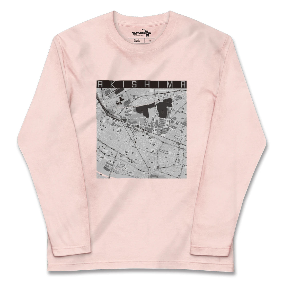 【昭島(東京都)】地図柄ロングスリーブTシャツ