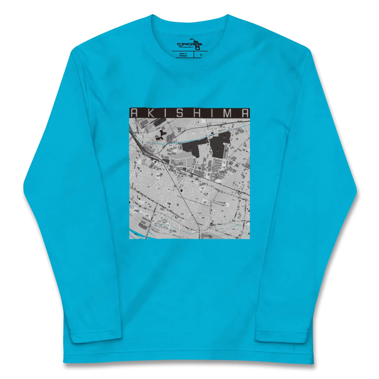 【昭島(東京都)】地図柄ロングスリーブTシャツ