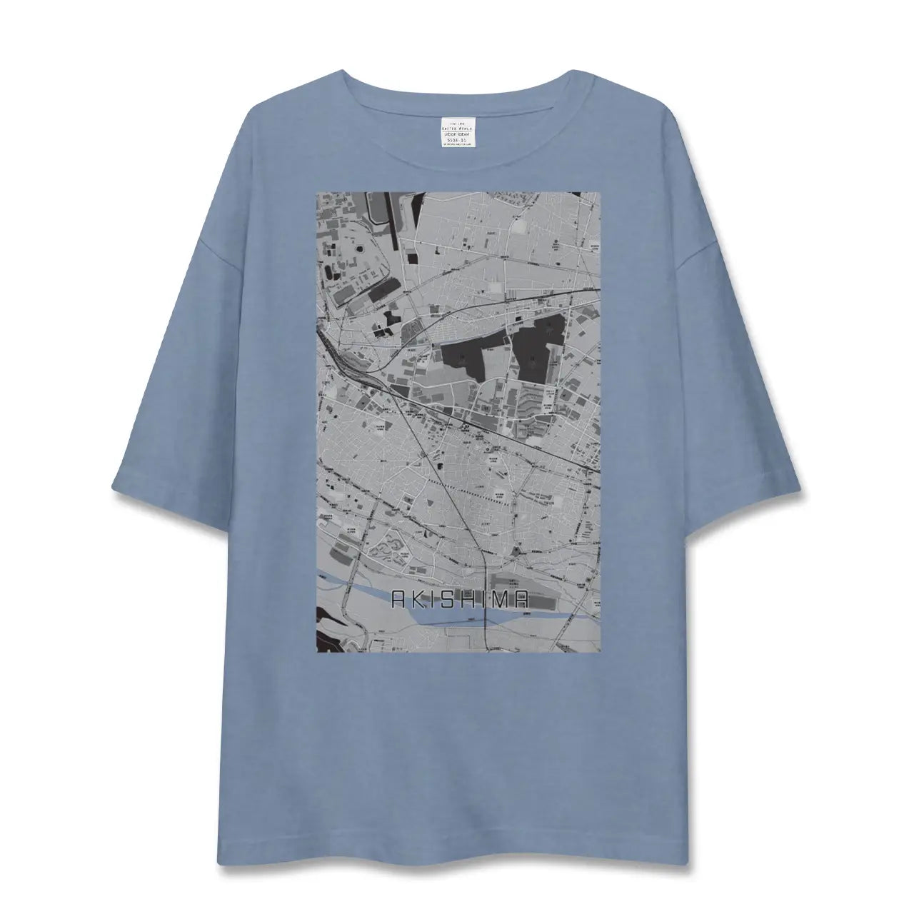 【昭島(東京都)】地図柄ビッグシルエットTシャツ