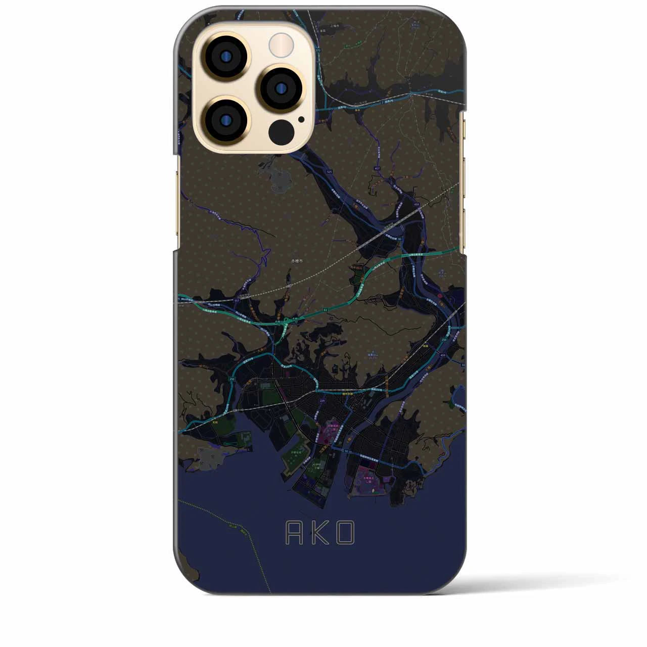 【赤穂(兵庫県)】地図柄iPhoneケース(バックカバータイプ)