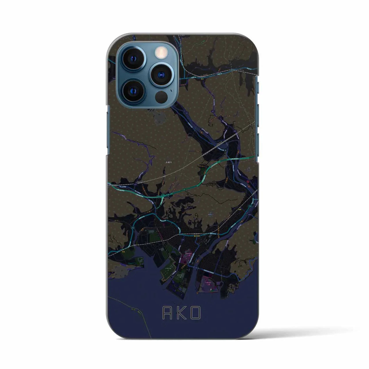 【赤穂(兵庫県)】地図柄iPhoneケース(バックカバータイプ)