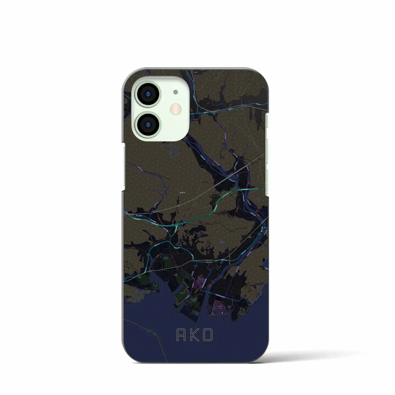 【赤穂(兵庫県)】地図柄iPhoneケース(バックカバータイプ)