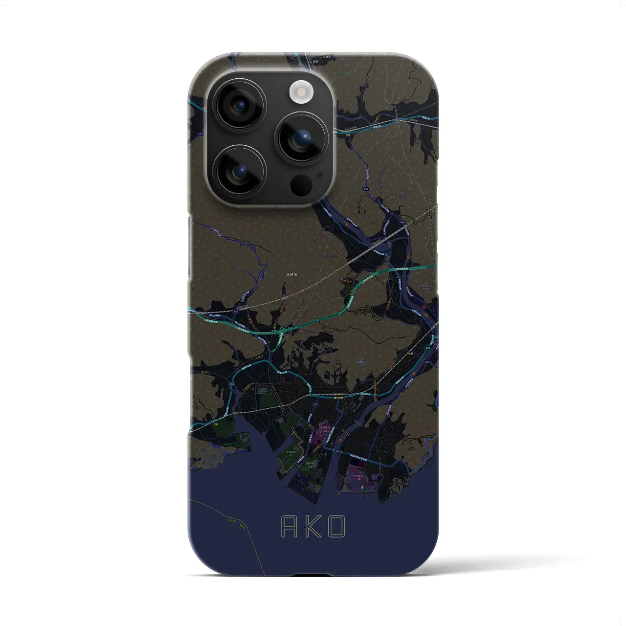 【赤穂(兵庫県)】地図柄iPhoneケース(バックカバータイプ)