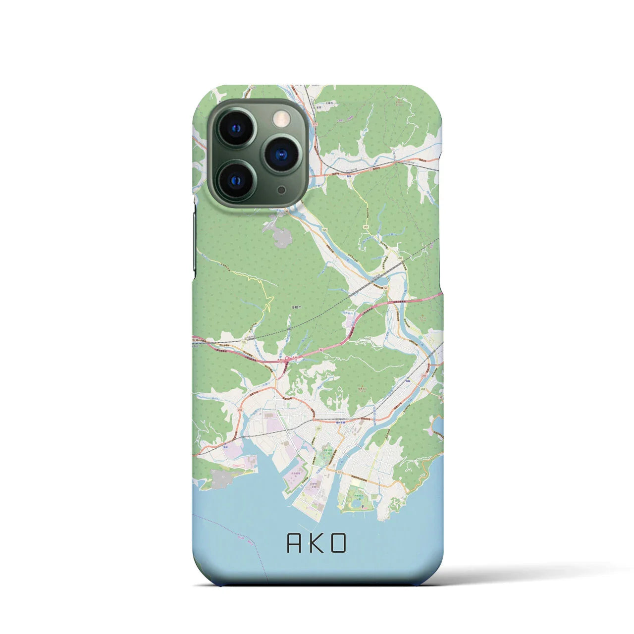 【赤穂(兵庫県)】地図柄iPhoneケース(バックカバータイプ)