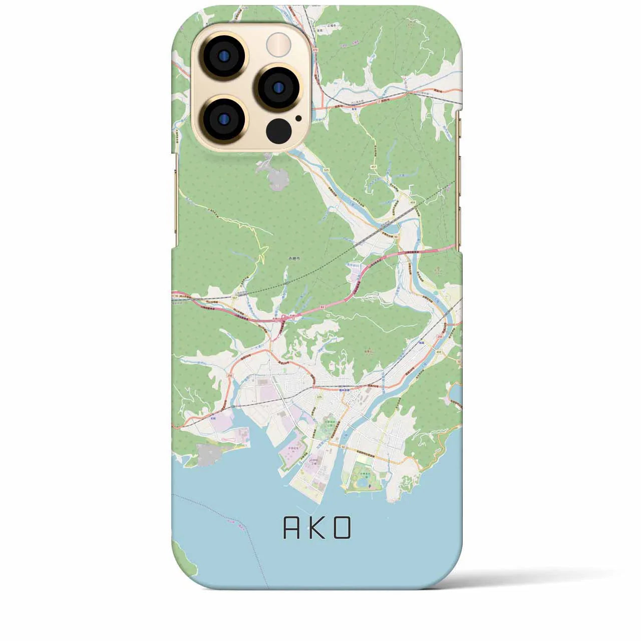 【赤穂(兵庫県)】地図柄iPhoneケース(バックカバータイプ)