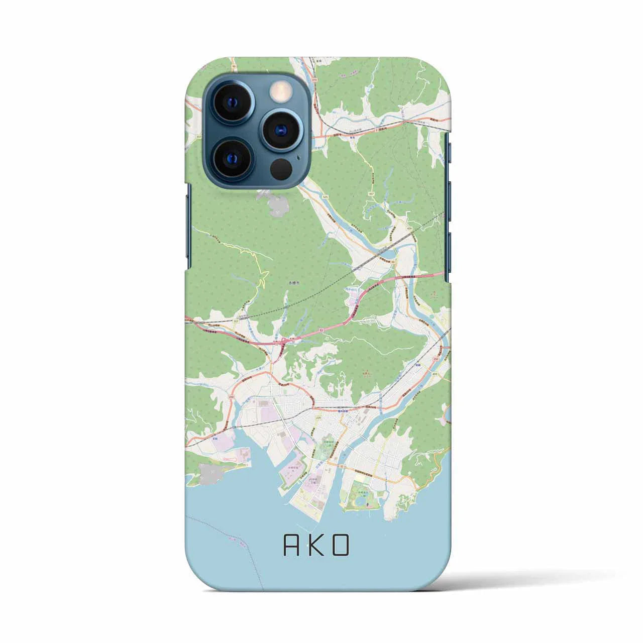【赤穂(兵庫県)】地図柄iPhoneケース(バックカバータイプ)