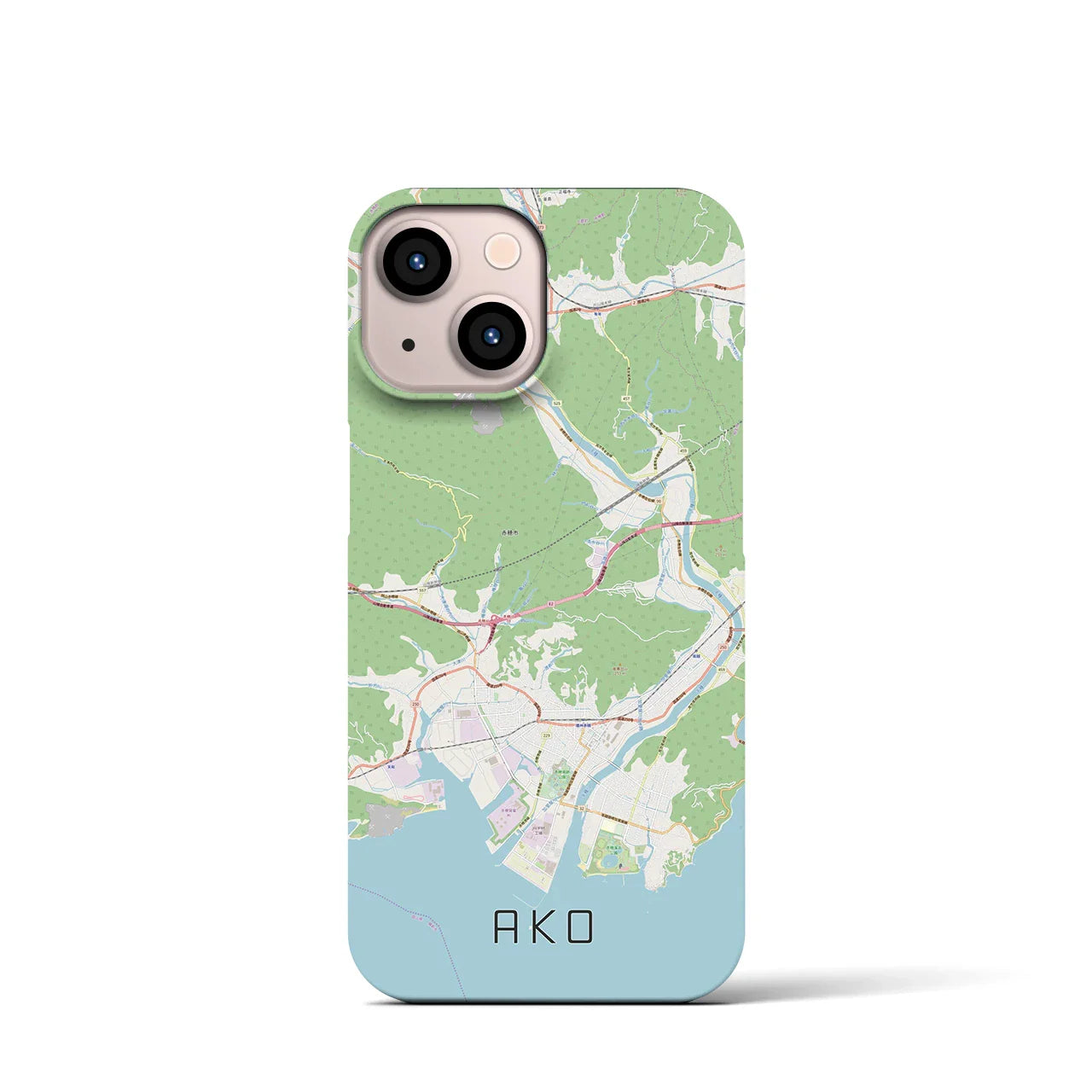 【赤穂(兵庫県)】地図柄iPhoneケース(バックカバータイプ)
