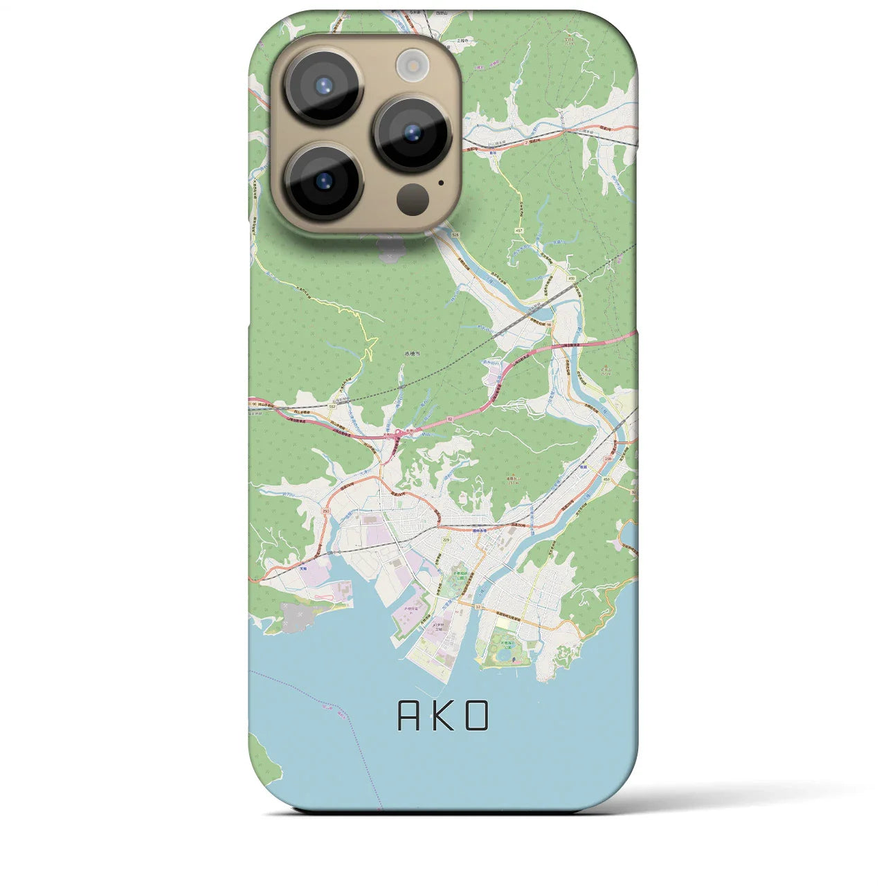 【赤穂(兵庫県)】地図柄iPhoneケース(バックカバータイプ)