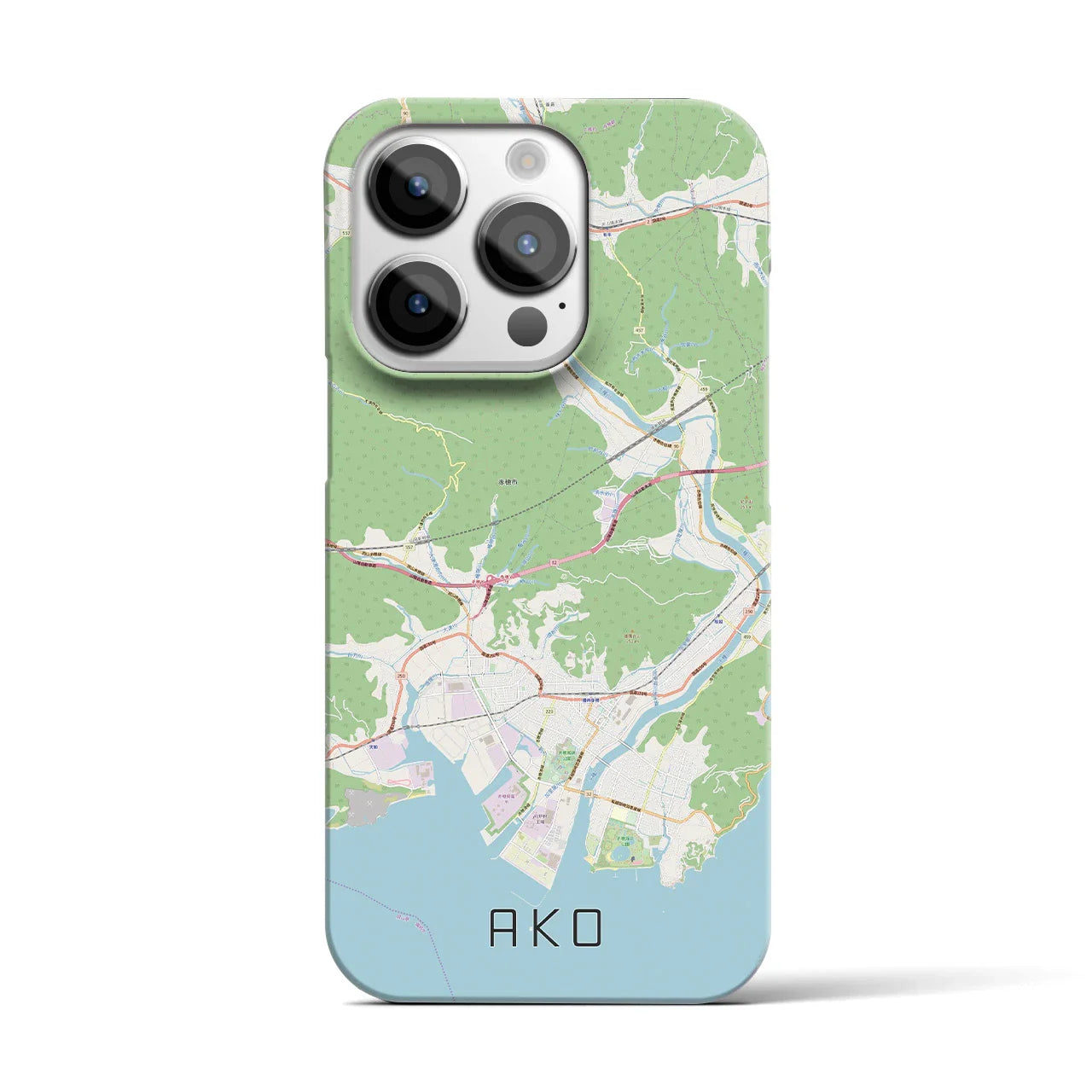 【赤穂(兵庫県)】地図柄iPhoneケース(バックカバータイプ)