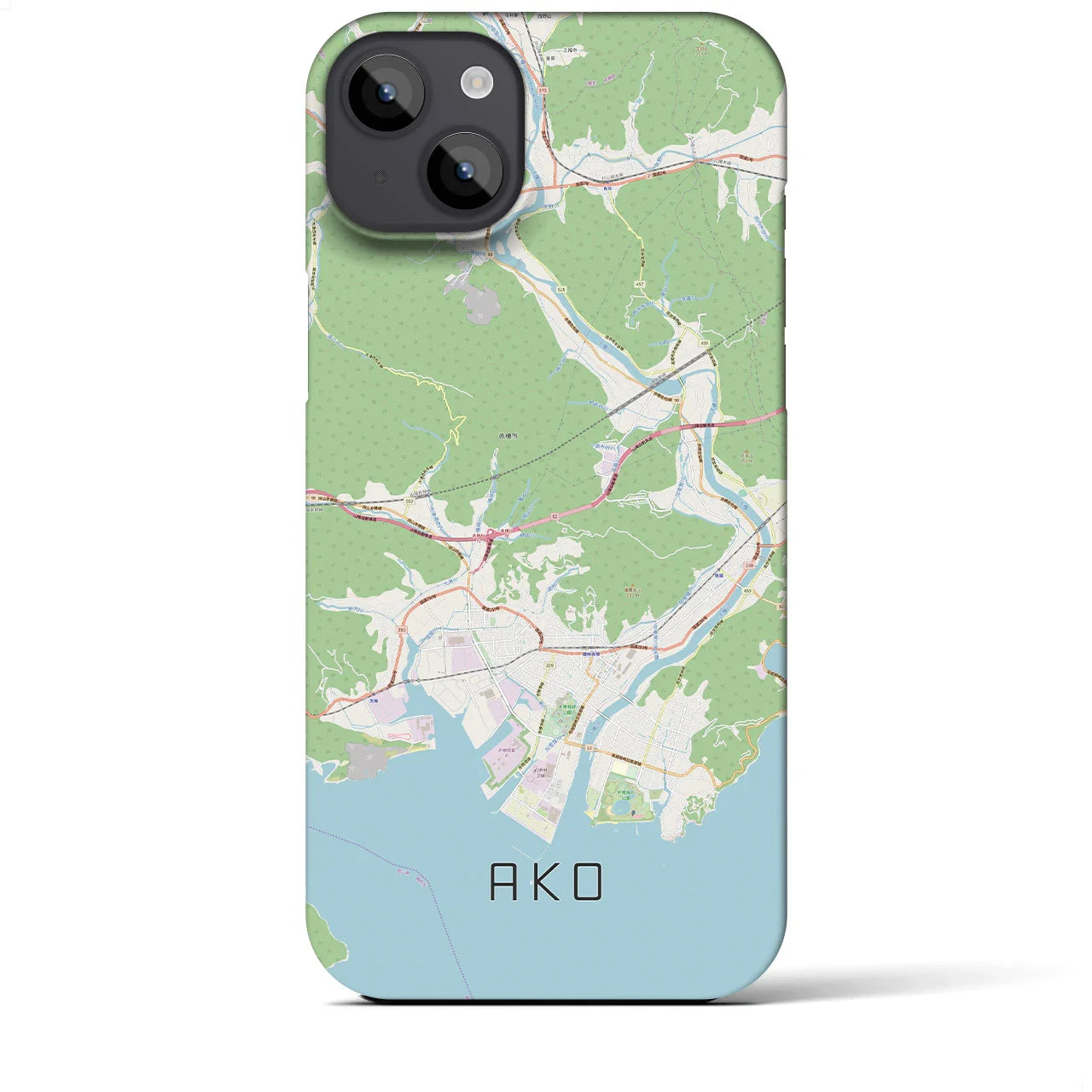 【赤穂(兵庫県)】地図柄iPhoneケース(バックカバータイプ)