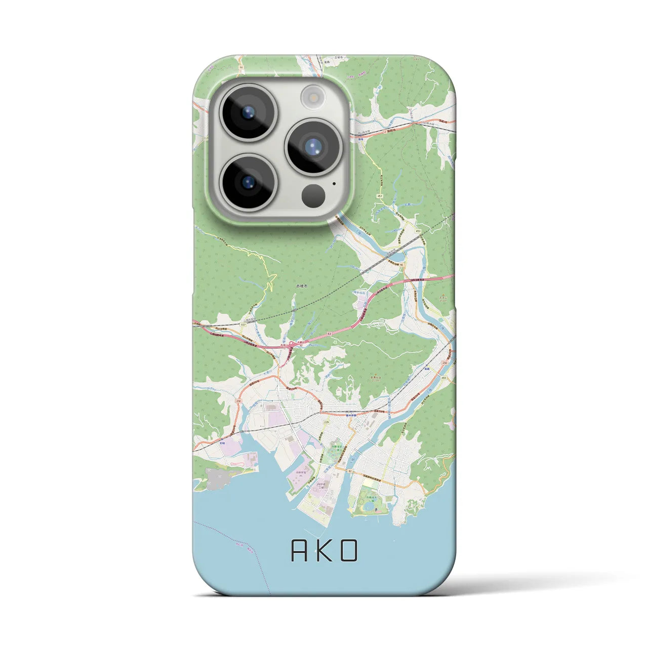 【赤穂(兵庫県)】地図柄iPhoneケース(バックカバータイプ)